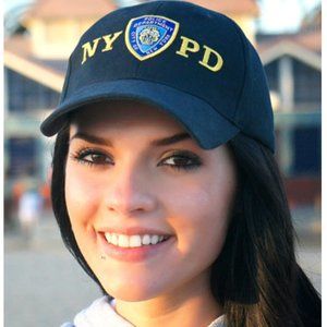 Navy NYPD Shield Hat baseball cap unisex NWT